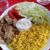 Piatto con kebab di seitan at Bonta e Sapore in Turin