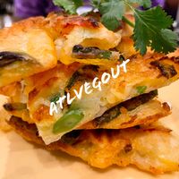 Scallion pancake   at Herban Fix Vegan Kitchen in Atlanta