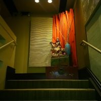 Stairs Asian decoration at Herban Fix Vegan Kitchen in Atlanta