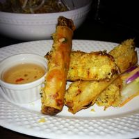 Spring rolls at Herban Fix Vegan Kitchen in Atlanta