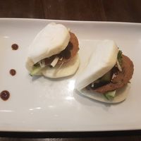 Soft buns with soya duck at Herban Fix Vegan Kitchen in Atlanta