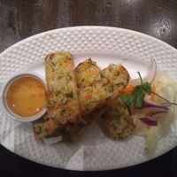 spring rolls at Herban Fix Vegan Kitchen in Atlanta
