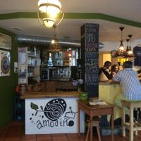Bar area at Amodino in Ribadeo