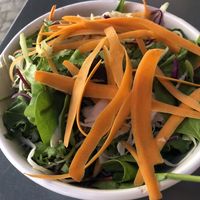 huge side salad  at Botanica Lab in Bologna