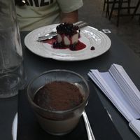 mascarponcino and cheesecake at Botanica Lab in Bologna