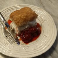 Dessert of the day at Botanica Lab in Bologna