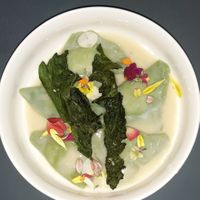 Ravioli at Botanica Lab in Bologna