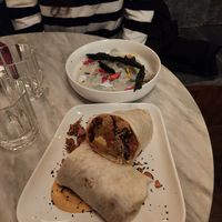 Burritos and pasta at Botanica Lab in Bologna