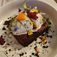 Beetroot mille feulleis at Botanica Lab in Bologna