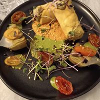 Sicylian cannolo (i didn't like it) at Botanica Lab in Bologna