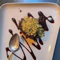 Chocolate cheesecake at Botanica Lab in Bologna