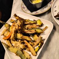 Verdure non fritte e maionese at Botanica Lab in Bologna