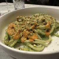 Spelt pasta with Nduja  at Botanica Lab in Bologna