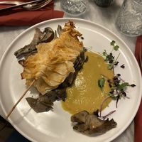 Polenta and mushrooms  at Botanica Lab in Bologna