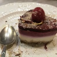 Wildfruit cheesecake at Botanica Lab in Bologna