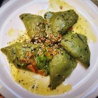 Pasta zucchini at Botanica Lab in Bologna