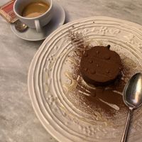 Cheesecake with chocolate and espresso  at Botanica Lab in Bologna