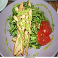 Vegan Chicken Cilantro Salad (with avocado) Yum! at Mary's Secret Garden in Ventura