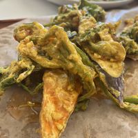 GF pakora SO DELICIOUS!  at The Red Dot Vegetarian Kitchen in Frazier Park