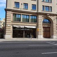 front of store on the busy road at Veritas - Via Laietana in Barcelona