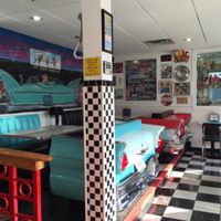 classic car booths at Cool Scoops in North Wildwood