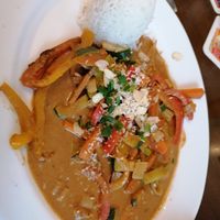 Korma mit Gemüse und Reis at Henry's in Bietigheim-bissingen