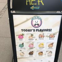 Flavors at Nicecream - Elmegade in Copenhagen