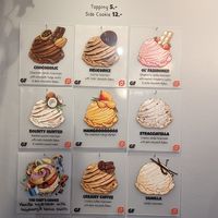 Flavors at Nicecream - Elmegade in Copenhagen