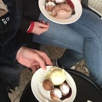 Christmas æbleskiver and nice cream at Nicecream - Elmegade in Copenhagen