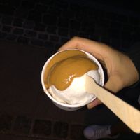 Nicecream with peanut sauce at Nicecream - Elmegade in Copenhagen