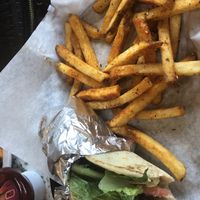 Falafel pita at Artemis Lakefront Cafe in South Lake Tahoe