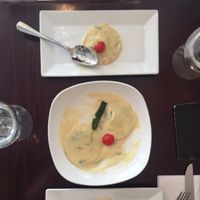 Cashew Cream Ravioli at Blossom Restaurant Chelsea in New York City