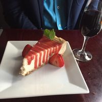 Strawberry cheesecake  at Blossom Restaurant Chelsea in New York City