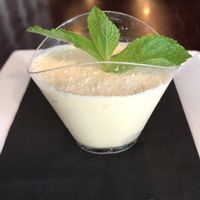 Raw Passion Fruit Mousse at Blossom Restaurant Chelsea in New York City