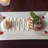 Apple crumble  at Blossom Restaurant Chelsea in New York City