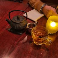 Tea with agave syrup at Blossom Restaurant Chelsea in New York City