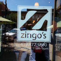 front door at Zingo's Mediterranean in Perrysburg