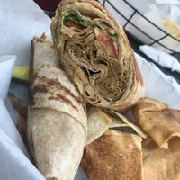 Vegan Gyro with Hummus  at Zingo's Mediterranean in Perrysburg