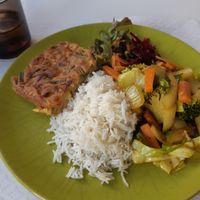 Tarte de legumes at Pausa Util in Braga