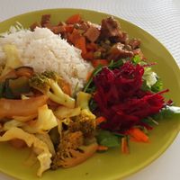 Seitan no forno (vegan) at Pausa Util in Braga