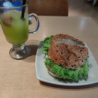 Burger at Nature's Recipe Cafe in Petaling Jaya