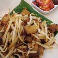 Fried radish cake with bean sprouts. at Nature's Recipe Cafe in Petaling Jaya