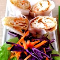 Spring roll in rice skin at Nature's Recipe Cafe in Petaling Jaya
