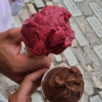 Zero and bosco at Gelateria Italia in Rovinj