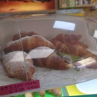 Vegan croissant with or without filling at Gelateria Italia in Rovinj