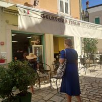 Entrance at Gelateria Italia in Rovinj