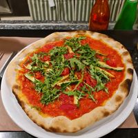 'Lots of' vegetables on a pizza at Taverna dello Spagna  in Spoleto