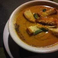 Cicerchie soup at Taverna dello Spagna  in Spoleto