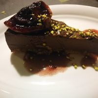 Vegan chocolate bavarese at Taverna dello Spagna  in Spoleto