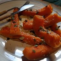Pumpkin dessert at Palaty in Kutaisi